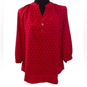 New red top - women’s medium, 3/4 sleeves